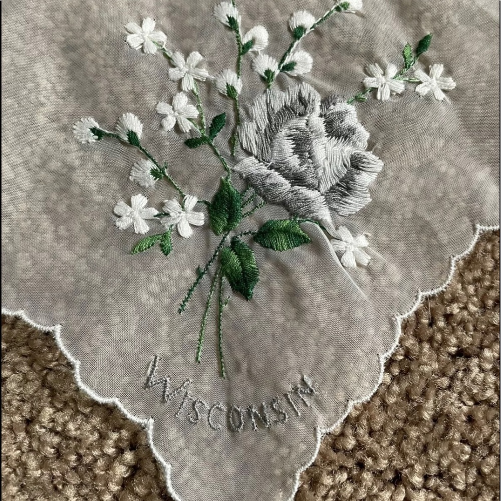 Vintage Hanky Handkerchief Wisconson